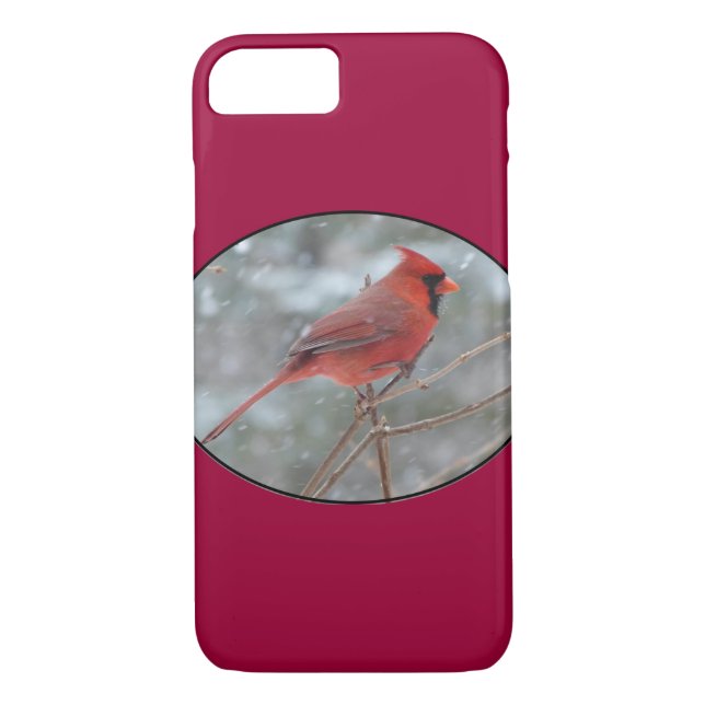 Capa Para iPhone, Case-Mate Cardeal vermelho no inverno (Verso)