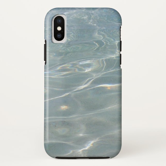 Capa Para iPhone, Case-Mate Caribe Água Abstrato Natureza Azul (Verso)