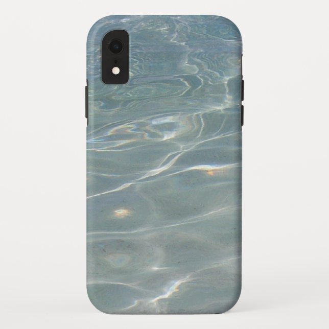 Capa Para iPhone, Case-Mate Caribe Água Abstrato Natureza Azul (Verso)