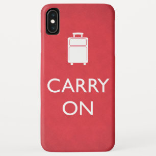 Capa Para iPhone Da Case-Mate CARREGAR LIGADO - Bagagem - Vermelho Engraçado