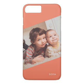 Capa iPhone 8 Plus/7 Plus Carregue seu Monograma de Fotografias