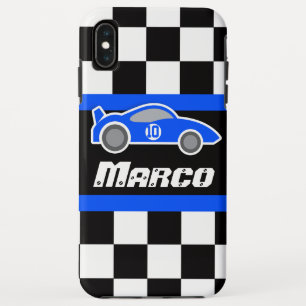 Capa Para iPhone XS Max Carro de esporte azul para crianças