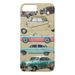 Capa iPhone 8 Plus/7 Plus Carros vintage com cores gráficas modernas legal p