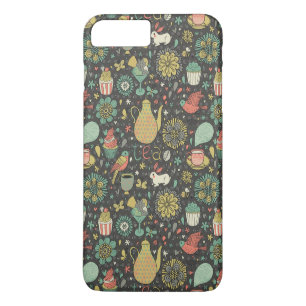 Capa iPhone 8 Plus/7 Plus Cartão brilhante saboroso do chá