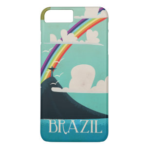 Capa Para iPhone Da Case-Mate cartaz de viagem vintage brasil cristos redentor