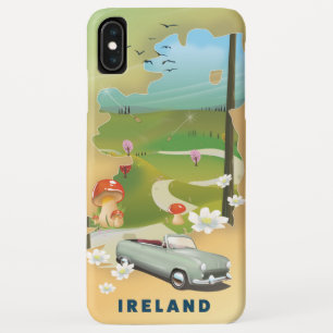 Capa Para iPhone Da Case-Mate cartaz de viagem vintage mapa da Irlanda