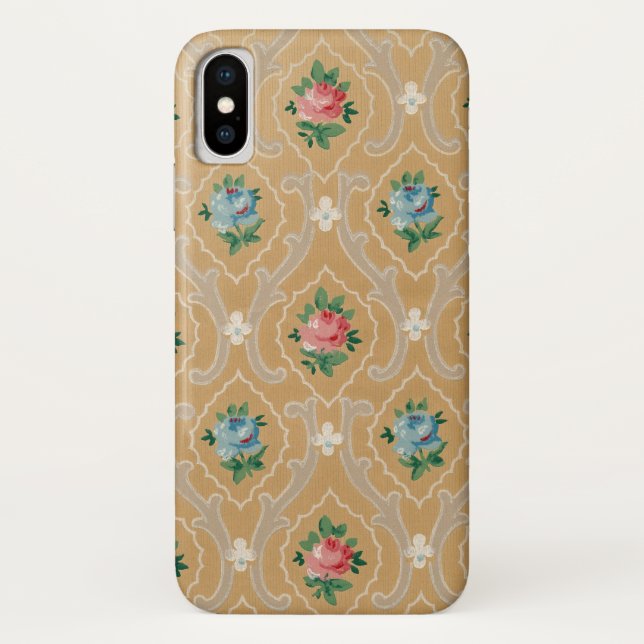 Capa Para iPhone, Case-Mate Carteira de Rosa francês antiga (Verso)