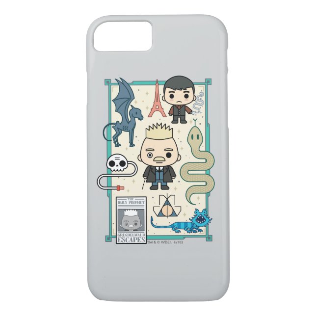 Capa Para iPhone, Case-Mate Cartografia GELLERT GRINDELWALD™ & Barebone (Verso)