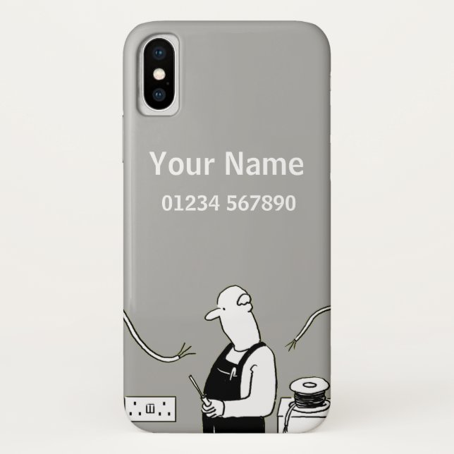 Capa Para iPhone, Case-Mate Cartoon de Tema Eletrico (Verso)