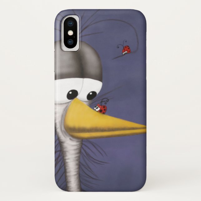 Capa Para iPhone, Case-Mate Cartoon Engraçado Egret (Verso)