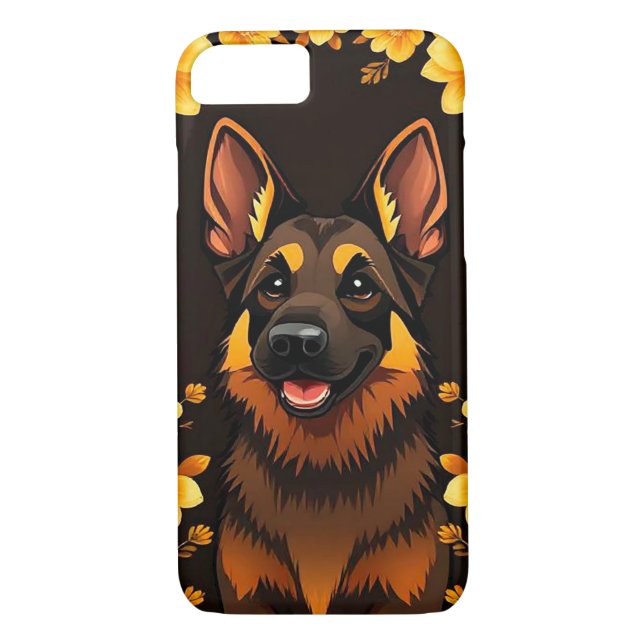 Capa Para iPhone, Case-Mate Cartoon German shepherd (Verso)