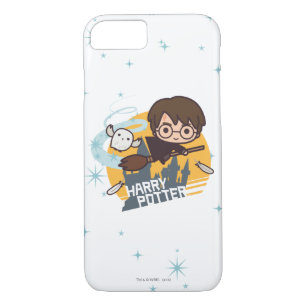 Capa Para iPhone Da Case-Mate Cartoon Harry e Hedwig voando no passado Hogwarts