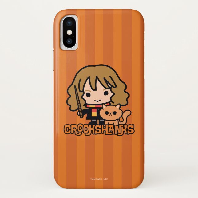 Capa Para iPhone, Case-Mate Cartoon Hermione e Crookshanks (Verso)