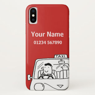 Capa Para iPhone X Cartoon Tema de Táxi