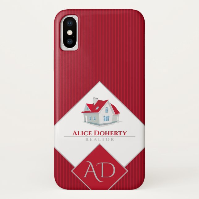 Capa Para iPhone, Case-Mate Casa do corretor de imóveis (Verso)