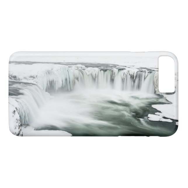 Capa Para iPhone, Case-Mate Cascata de Godafoss, inverno, Islândia (Verso (Horizontal))