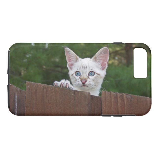 Capa Para iPhone, Case-Mate Case-Mate Tough Plus iPhone 7 Case White Kitten (Verso (Horizontal))