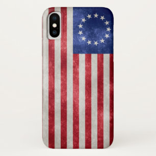 Capa Para iPhone Da Case-Mate Caso 1776 do iPhone X da bandeira de Betsy Ross