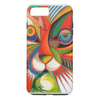 Caso abstrato geométrico do iPhone 7 da arte dos