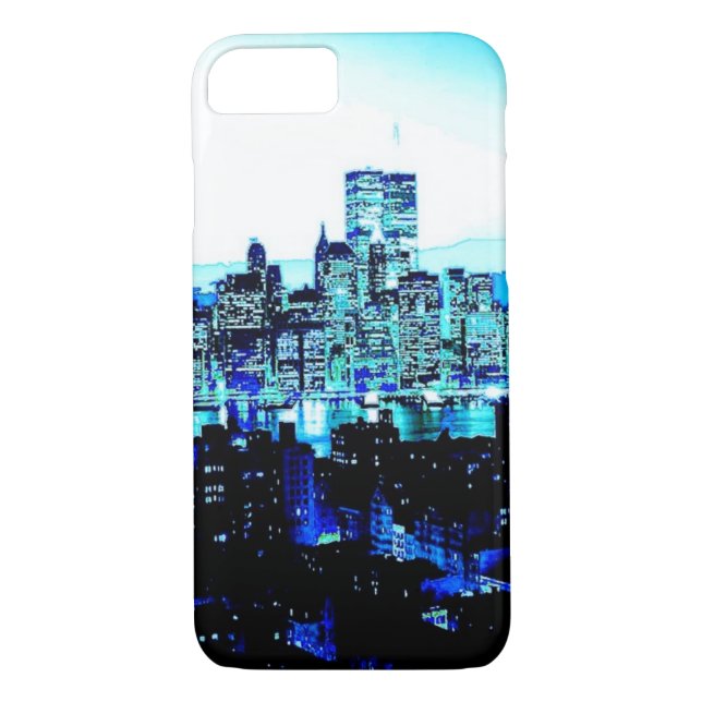 Capa Para iPhone, Case-Mate Caso Blue New York iPhone 7 (Verso)