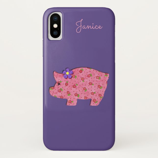 Capa Para iPhone, Case-Mate Caso bonito Pink iPhone X (Verso)