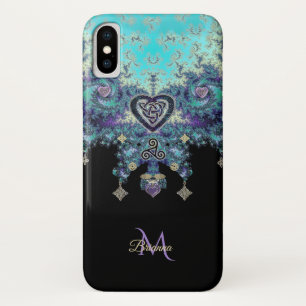 Capa Para iPhone X Caso celta do iPhone X do design do Fractal de