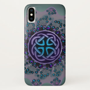 Capa Para iPhone X Caso celta Jeweled do iPhone X da mandala do