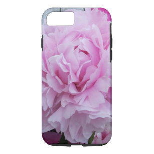 Capa iPhone 8/ 7 Caso cor-de-rosa do iPhone 7 da flor das peônias