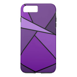 Capa iPhone 8 Plus/7 Plus Caso de Formas Geométricas Roxas iPhone 8 Plus/7 P