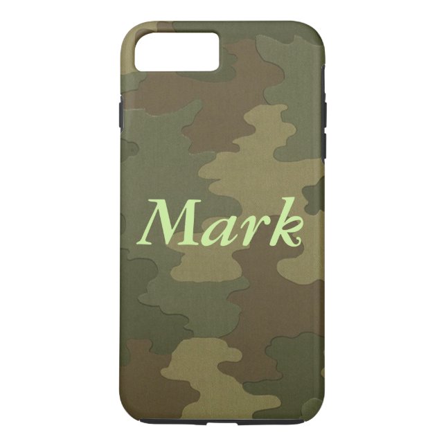 Capa Para iPhone, Case-Mate Caso de iPhone 7 da Camouflage Escura Personalizad (Verso)