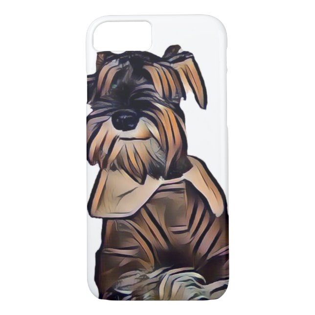 Capa Para iPhone, Case-Mate Caso de Smartphone do cão do Schnauzer (Verso)