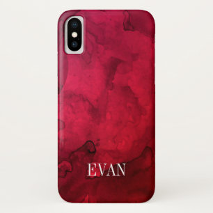 Capa Para iPhone Da Case-Mate Caso do Apple iPhone X do Red Watercolor Mashup