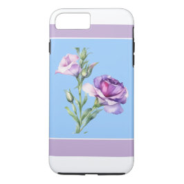 Capa iPhone 8 Plus/7 Plus Caso do Elegant Lisianthus Blue iPhone 8/7 Plus
