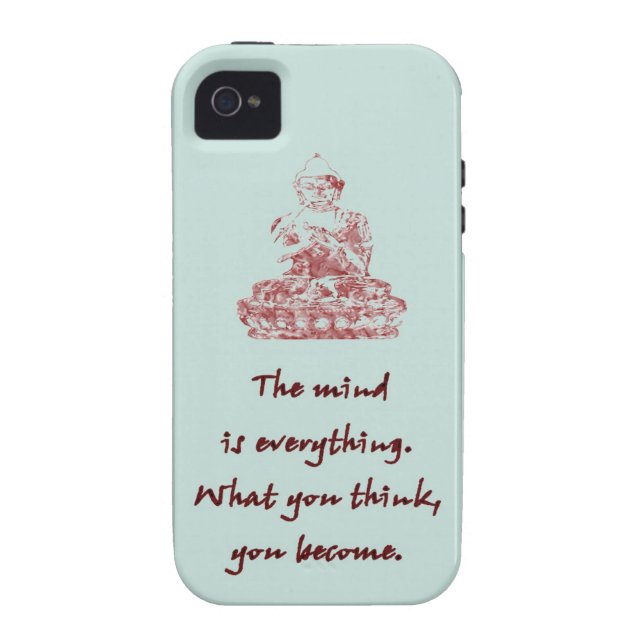 Capa Para iPhone, Case-Mate Caso do iPhone 4/4S das citações de Buddha (Traseira)
