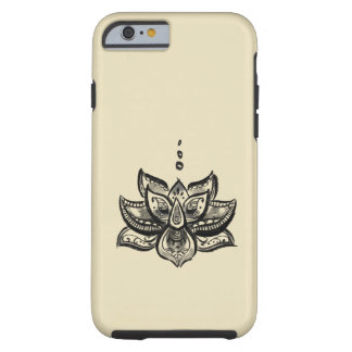 Capa Tough Para iPhone 6 Caso do iPhone 6 da flor de Lotus