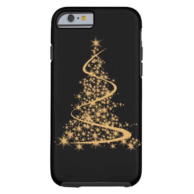 Capa Para iPhone, Case-Mate Caso do iPhone 6 Glitzy Dourado e Preto (Verso)