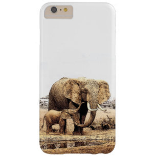Capa Barely There Para iPhone 6 Plus Caso do iPhone 6 Plus com Elefantes