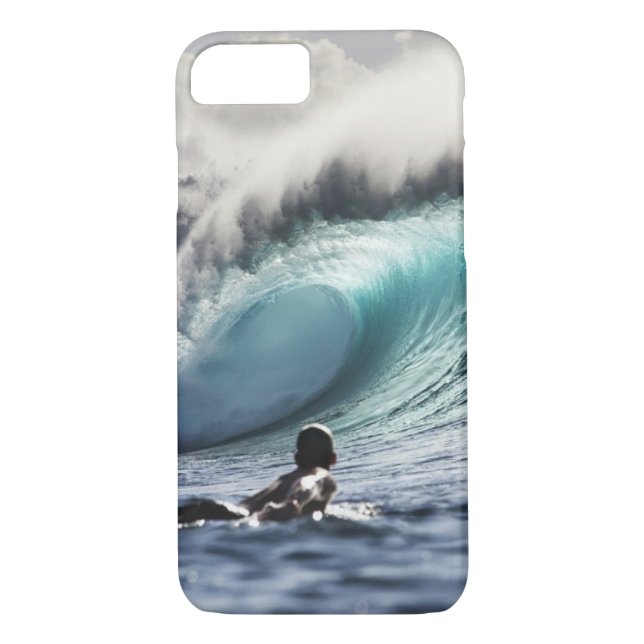Capa Para iPhone, Case-Mate Caso do iPhone 7 da onda do surfista (Verso)