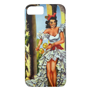 Capa iPhone 8/ 7 Caso do iPhone 7 da Viagens vintage de Dançarinos 