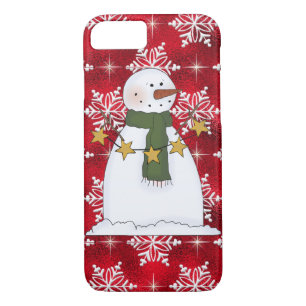Capa iPhone 8/ 7 Caso do iPhone 7 do boneco de neve do Natal mal lá