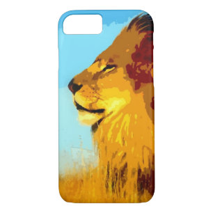 Capa iPhone 8/ 7 Caso do iPhone 7 do Lion de pop Art