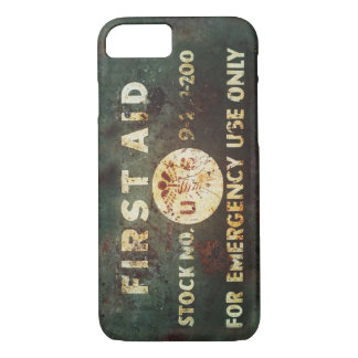 Capa iPhone 8/ 7 Caso do iPhone 7 dos socorros do vintage WWII