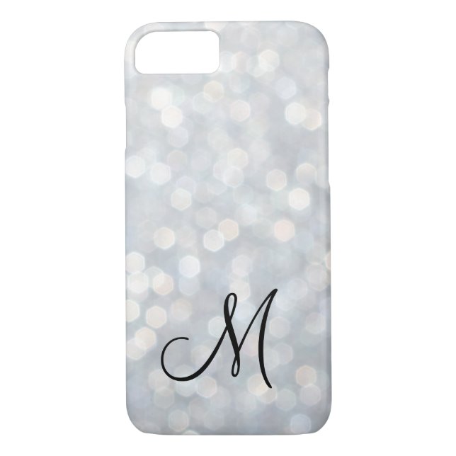 Capa Para iPhone, Case-Mate Caso do iPhone 7 Silver Monogrammed (Verso)