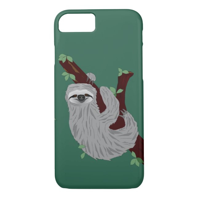 Capa Para iPhone, Case-Mate Caso do iPhone 7 Sloth (Verso)