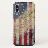 Caso do iPhone X da bandeira americana de Betsy