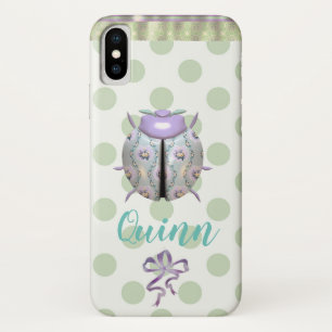 Capa Para iPhone Da Case-Mate Caso do iphone x das bolinhas do joaninha