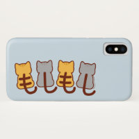Caso do iPhone X dos gatos de MOSHI MOSHI