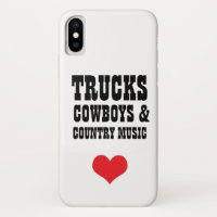 Caso do iPhone X dos vaqueiros & da música country