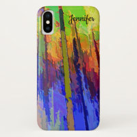 Caso do iPhone X em um Design de árvore Abstrato C