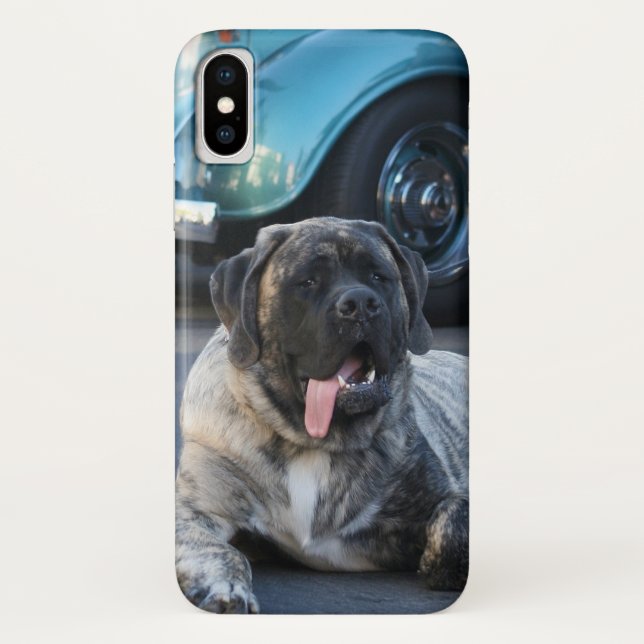 Capa Para iPhone, Case-Mate Caso do iPhone X para cães Mastiff (Verso)